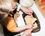 Montessori child cooking utensils designed for little hands